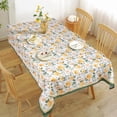thumbnail image 6 of Champagne Rose Tablecloth Waterproof, Table Cloth Rectangle, Stain Resistant Fabric Table Cloths for Kitchen Table Party Picnic Dinner Spring Autum Decor (60 x 84 Inch), 6 of 6