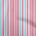 thumbnail image 1 of oneOone Cotton Silk Pink Fabric Stripes Craft Projects Decor Fabric Printed By The Yard 42 Inch Wide-QN, 1 of 6