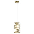 thumbnail image 2 of JONATHAN Y Helisa 7.25" 1-Light Modern Contemporary Iron Spiral LED Pendant, Gold Painting, 2 of 11