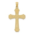 thumbnail image 4 of 14K Two-Tone Gold Charm Pendant Themed 33 mm 19 Hearts Cross, 4 of 4