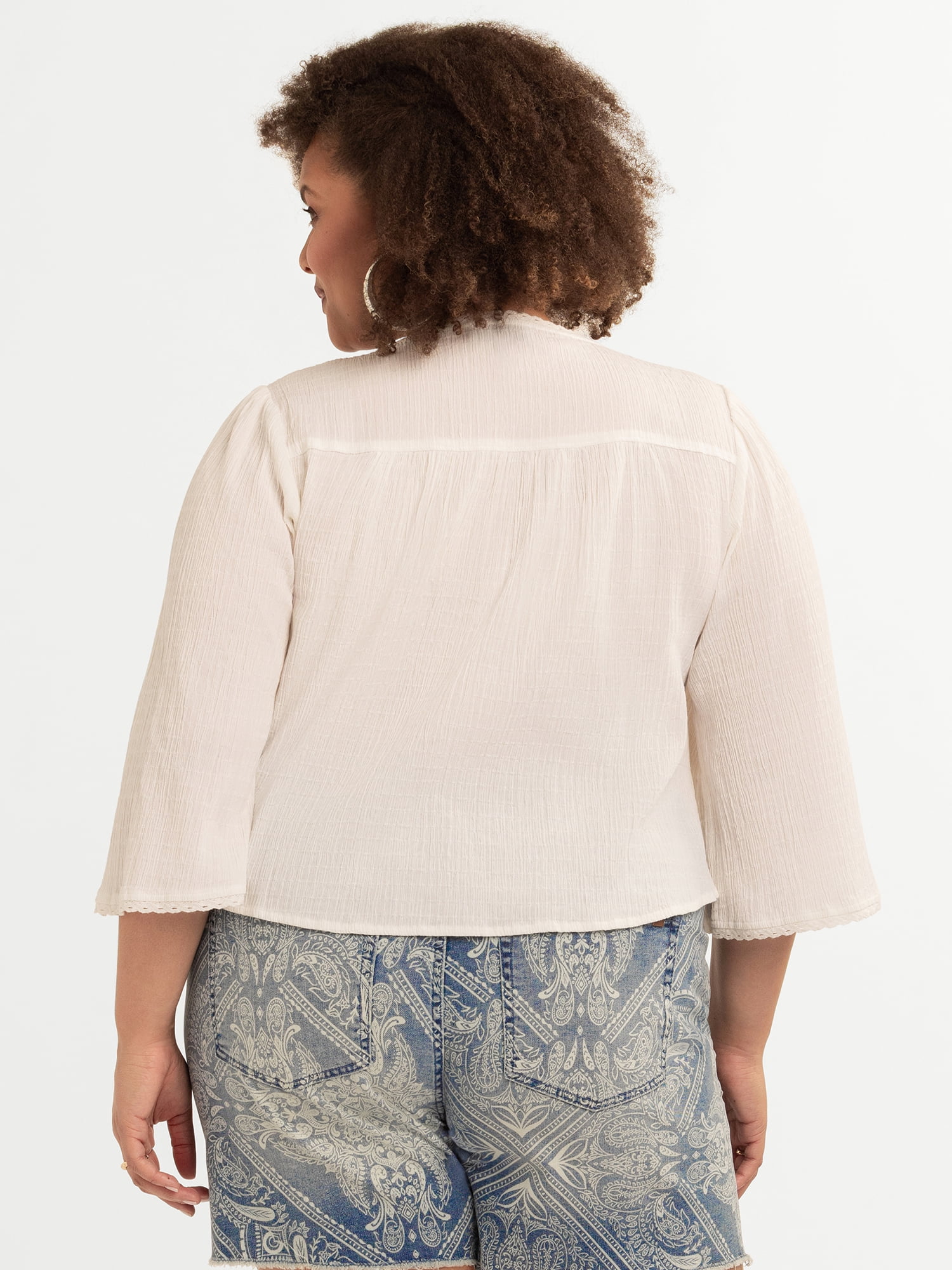 Jessica Simpson Women's Plus Fiesole Blouse, Sizes 0X-4X