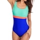 thumbnail image 3 of TOYFUNNY Bikini de una pieza con estampado sólido para mujer, traje de baño push-up, 3 of 6