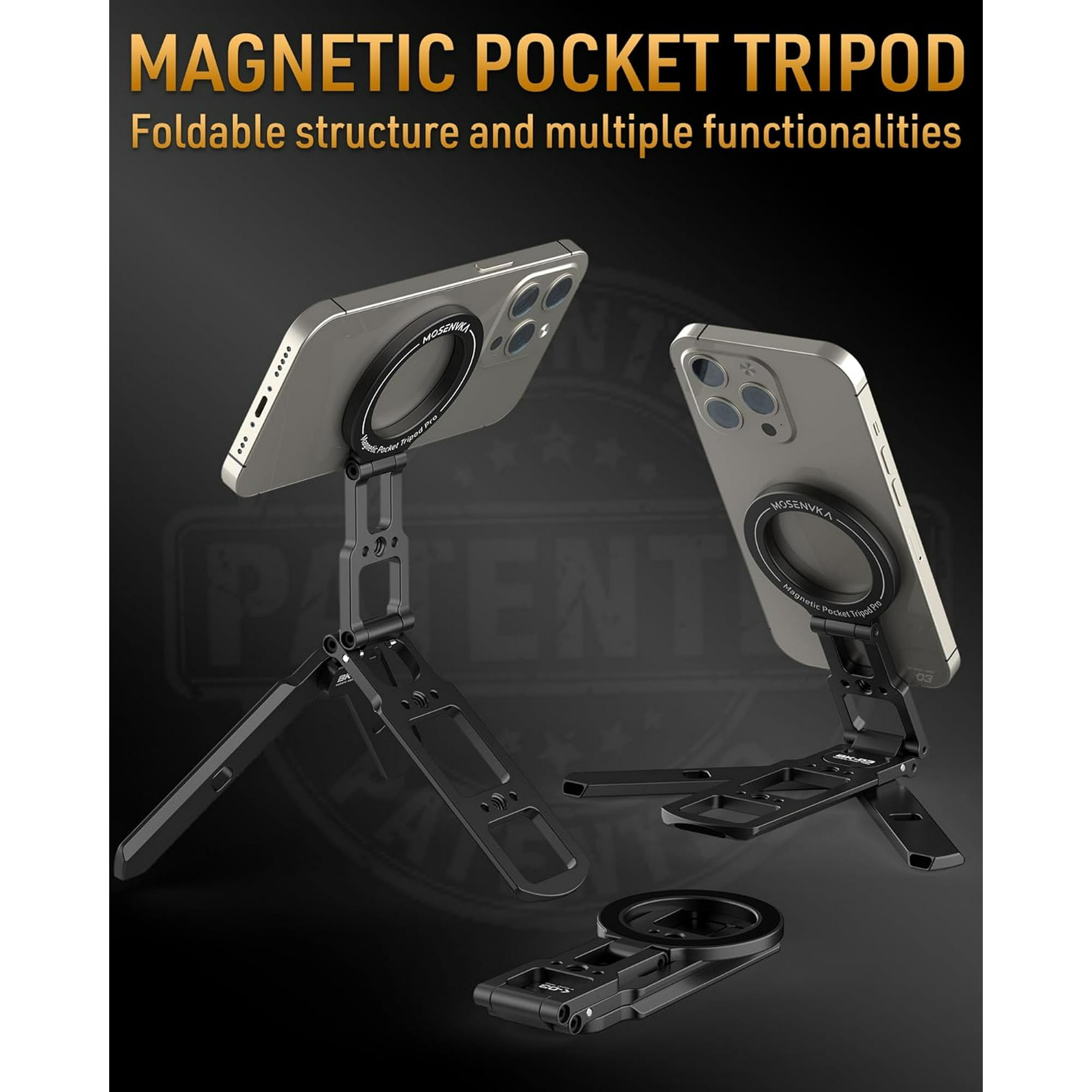 Iphone Tripod Geometrical Pocket Tripod Camolo Magsafe Tripod