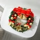thumbnail image 4 of Widget Guirnalda de Navidad de 20 pulgadas con nudo de lazo Bolas de campana Feliz Navidad Guirnalda colgante Guirnalda artificial para la decoración de la fiesta de la pared de la puerta delantera Irfora Widget, 4 of 7