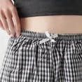 thumbnail image 5 of SOOMLON Womens Pajama Shorts Lightweight Drawstring Bermuda Shorts Fresh Plaid Sleepwear Travel Casual Clothes, 5 of 5