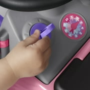 Radio Flyer Creativity Car, 3 in 1 Push Walker & Ride-on with Interactive Features, Pink
