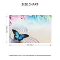 thumbnail image 2 of Placemats Set of 6, Butterfly In Blossoms Zen Place mats for Dining Table Indoor/Outdoor, Cute Heat Resistant Washable Table Mats(18" x 12"), 2 of 8