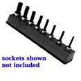 thumbnail image 1 of 3/8 Inch Drive Universal Magnetic Black Socket Holder 10-19mm, 1 of 1