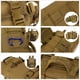 thumbnail image 3 of Riñonera táctica de asalto militar, cinturón de cadera, eslinga, bolsa de equipo lumbar del ejército, bolsas de alcance para manillar de cámara EDC (parche incluido), marrón, 3 of 5