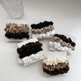 thumbnail image 2 of 3 unids/set de gomas de satén de seda para mujer, cuerda para el cabello de Color sólido, elegante soporte para cola de caballo, banda de goma, diadema elástica, accesorios para el cabello, 2 of 4