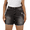 Frayed Hem Mid Black, variant on Ladies Plus Size Blue Shorts 4X Elastic Waist Frayed Hem Casual Shorts Pocket High Rise Destructed Shortie Shorts Jeans Shorts Summer Washed Ripped Shorts Pants 4XL 26W