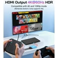 thumbnail image 3 of Prociv Switch 2 TV Dock, Replacement for Nintendo Switch 2 Dock Support 4K/60HZ HDMI Output/USB3.0 Port/PD 100W(Red Blue), 3 of 7