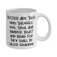 thumbnail image 2 of Gag Grandma, Blessed Are Those Who Snuggle, Hug, Spoil And Pamper, Boast And Brag For They, Joke Holiday 11oz Mug From Grandmom, 2 of 2
