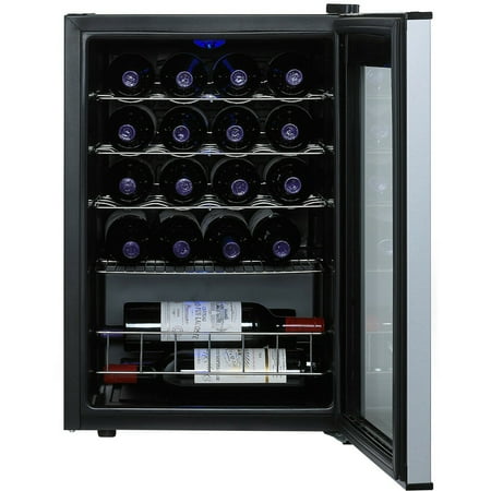 Wine Enthusiast - Evolution Series 20-Bottle Wine Refrigerator - Black