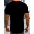thumbnail image 2 of 3D Men's Fashion Casual Round Neck T-shirt with Exquisite 3D Standing Cat and Kitten Print, Suitable for Daily Wear in Summer, 2 of 5