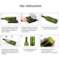 thumbnail image 4 of 19 piezas de cortadores de esculturas de vidrio para botellas de cerveza, vino, cerveza, versión cuadrada y redonda para máquina cortadora de vidrio DIY, almohadilla de soporte de metal para botellas, 4 of 5