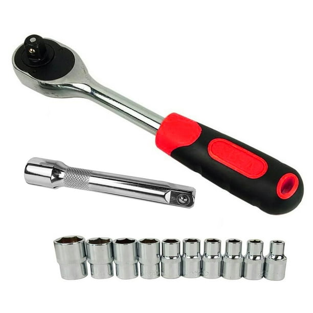 12pcs 1 4 3 8 1 2 Ratchet Socket Wrench Set Precision Screwdriver Set Professional Repair Tools 0.375 Inch 12pcs