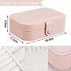 thumbnail image 2 of Jewellery Box Organiser Small Travel Portable Faux Pu Leather Jewelry Storage, 2 of 5