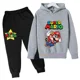 thumbnail image 1 of Conjunto de sudadera con capucha de Super Mario bros para niños, chaqueta para niños, ropa de primavera y otoño, suéter para niños de 3 a 14 años, venta, nuevo, 1 of 1