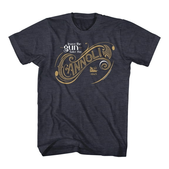 Godfather Take The Cannoli Navy Heather Adult T-Shirt