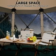 thumbnail image 6 of COBIZI Extra Large Gazebo 15x15 Pop-Up Canopy Tent with Mosquito Netting, Spacious EZ Set-Up Screened Shelter, Durable Outdoor Pavilion with Ground Stakes, Perfect for Patio, Backyard, and Lawn,khaki, 6 of 10