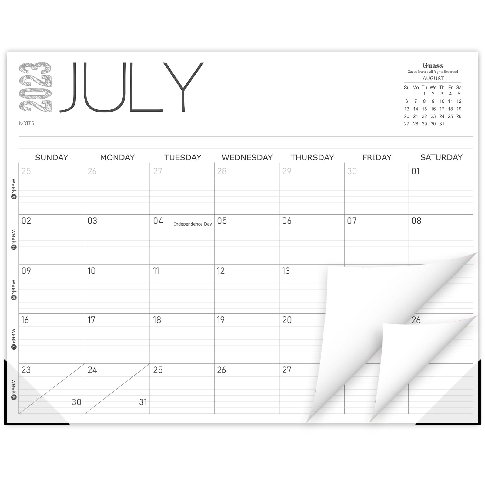 20232024 Desk Calendar Desk Calendar from July 2023 to June 2024, 14