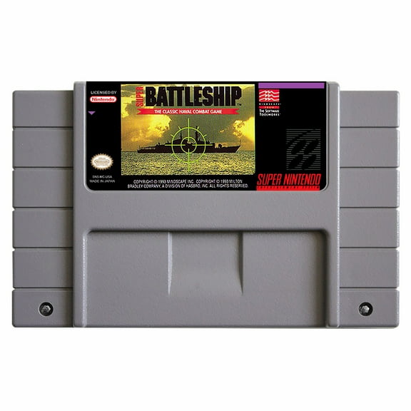 SNES Games Cartridge Super Battleship
