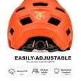 thumbnail image 4 of BATFOX Mountain Bike Helmet for Youth Ages 13+ MTB Cycling Helmet with Removable Visor (20.9-22in, Orange, M), 4 of 9