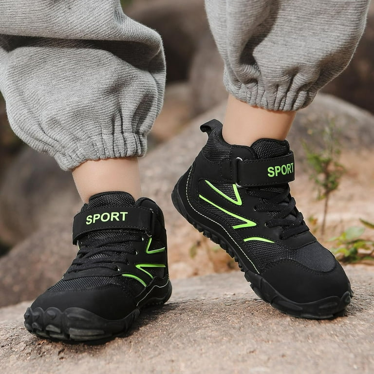 Kids Barefoot Shoes Girls Boys High Top Wide Toe Box Zero Drop