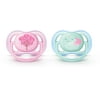 Philips Avent Ultra Air Pacifier, 0-6 Months, Pink Fashion Decos, 2 Pack, SCF343/20