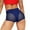 Blue, variant on Hienoo Women's Sexy High Waisted Mesh Tight Stretch Yoga Fitness Shorts, Sizes S-5XL