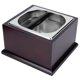 thumbnail image 1 of Papelera De Café, Caja De Acero Inoxidable Antideslizante De Gran Capacidad, Base De Madera Con Diseño De ángulo De Arco De Pared Interior Para Verter Café Molido En El Hogar Octpeak S, 1 of 8