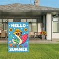 thumbnail image 3 of AMHNF Hello Summer Duck with Surfboard Linen Garden Flag for Spring Summer Home Outdoor Garden Yard Door Decor 12x18 inch, 3 of 5