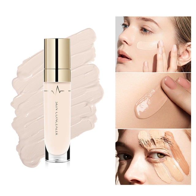 Long Term Full Coverage Eye Concealer Face Concealer Foundation Concealer Makeup Liquid Foundation Liquid Foundation (5Ml), A Lotion