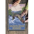 thumbnail image 3 of Salmon River, Idaho, Fly Fishing Scene (19x27 inches, Premium 500 Piece Jigsaw Puzzle for Adults and Family, Made in USA), 3 of 4