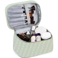 thumbnail image 3 of Set de bolsas de maquillaje Hedume Waterproof Leather Travel (paquete de 4), 3 of 4