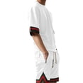 thumbnail image 3 of Ma Croix Mens Mesh Shirt Short Sleeve T-Shirt Urban Fashion Hip Hop Crew Neck Tee Sports Activewear, 3 of 5
