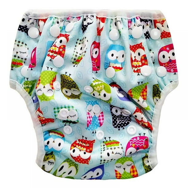 Baby Swim Diapers 03 Years Old, Adjustable Water Diapers Waterproof Swimmers Diapers Reusable