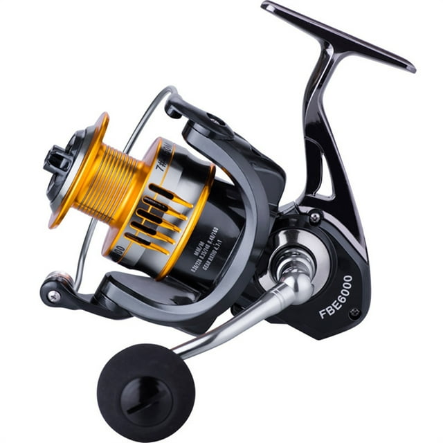 Moulinet de Pêche 17+1BB Roulements Boules Bobine Tout Métal Moulinet de Pêche FBE2000-FBE7000 Alliage d'Aluminium Roue de Pêche à la Carpe, Cadre Squelettique en Aluminium Rigide
