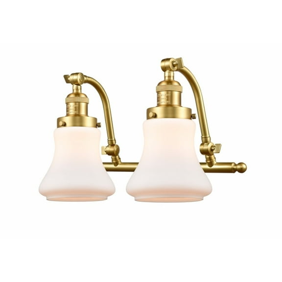 Innovations 515-2W-SG-G191-LED Bellmont 2 Light Bath Vanity Light part of the Franklin Restoration Collection, Satin Gold
