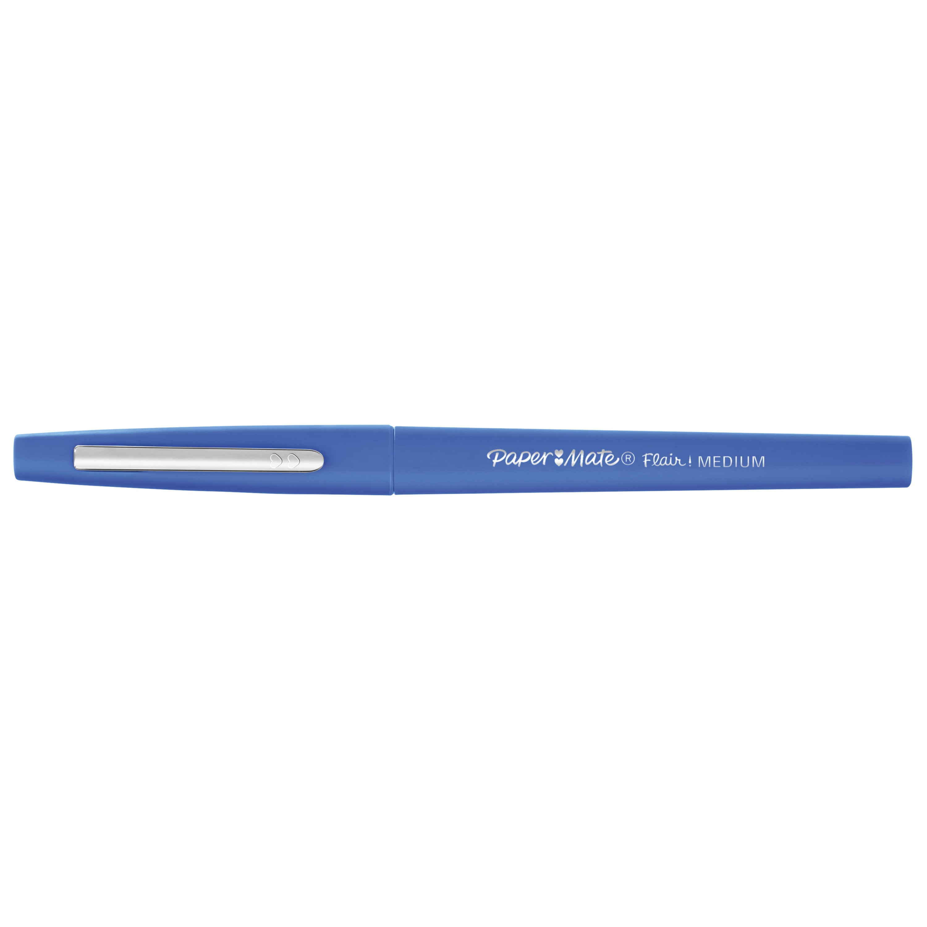 Point Guard Flair Felt Tip Porous Point Pen, Stick, Medium 0.7 mm, Blue  Ink, Blue Barrel, Dozen