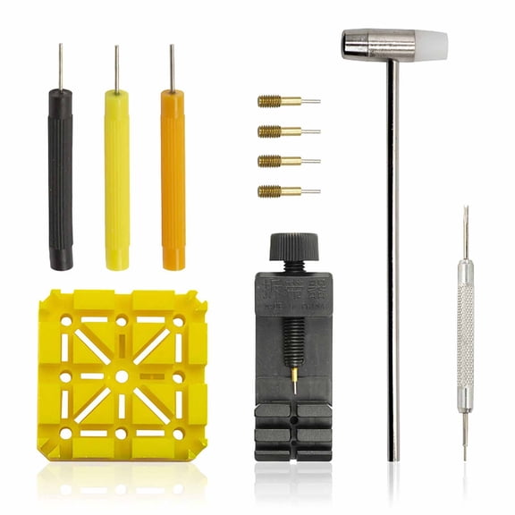 Soumake 1 Set Watch Repair Tools Professional High Strength Portable Watch Link Band Chain Pin Remover Adjuster Tools For Watchmakers Practical