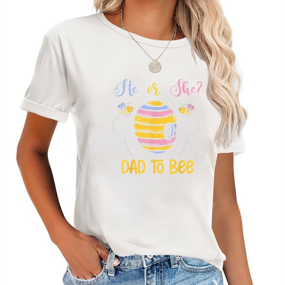 Gender Reveal What Will It Bee Shirt He or She Dad Upgrade Your Style with These Cute and Comfy Women's Graphic Tees
