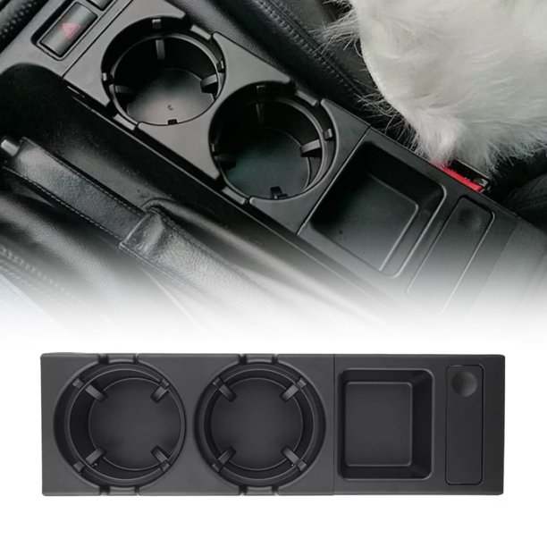 Portavasos y monedero negro para consola central delantera 51168217953 para BMW E46 1999-2005