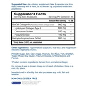 Nature's Lab Hyaluronic Acid with Biocell Collagen and MSM - 120 Capsules (40 Day Supply) - Skin Hydration, Joint Health*