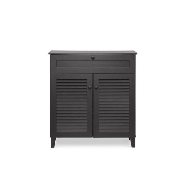 Baxton Studio Calvin Espresso Shoe Cabinet Com Baxton Studio Calvin Espresso Shoe, Baxton Shoe Cabinet Assembly