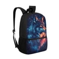 thumbnail image 6 of Uorisanigo Starry Wolf Kids Children School Backpack Multifunctional School Bag for Preschool Elementary Kindergarten Boys and Girls Student Bookbag - 17 Inch, 6 of 6