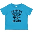 thumbnail image 3 of Inktastic Handpicked for Earth by My Yaya in Heaven with Angel Wings Boys or Girls Baby T-Shirt, 3 of 5