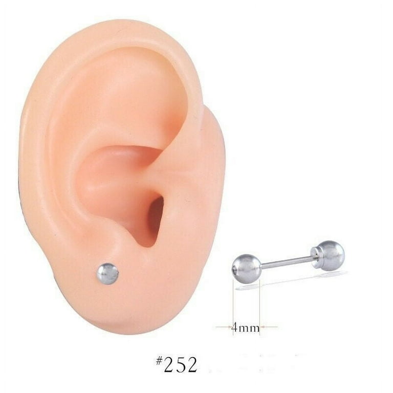 2 Pack Safety Ear Piercing Kit Disposable Self Ear Piercing Gun with Ear  Stud201