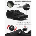 thumbnail image 4 of BexpAudpot Zapatillas de Ciclismo para Hombre de Carretera y Monta&ntilde;a, Zapatillas de Ciclismo para Mujer Ultraligeras y C&oacute;modas con Cierre Autom&aacute;tico, Compatibles con C, 4 of 7